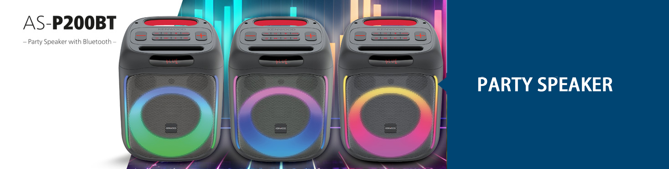 AS-P200BT Party Speaker with Bluetooth