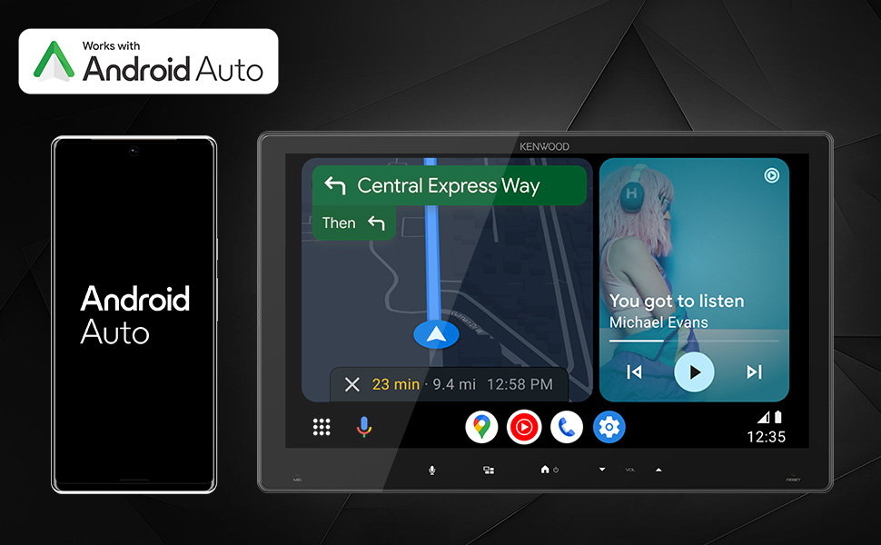 Works with Android Auto