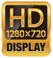 HD 1280×720 DISPLAY