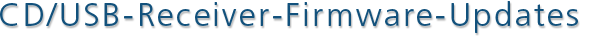 CD/USB receiver firmware updates