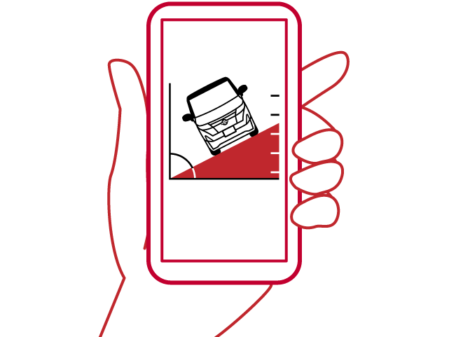 傾斜検知の感度設定変更