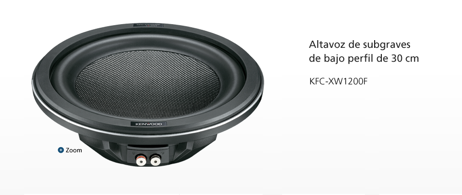 Altavoz de subgraves de bajo perfil de 30 cm KFC-XW1200F