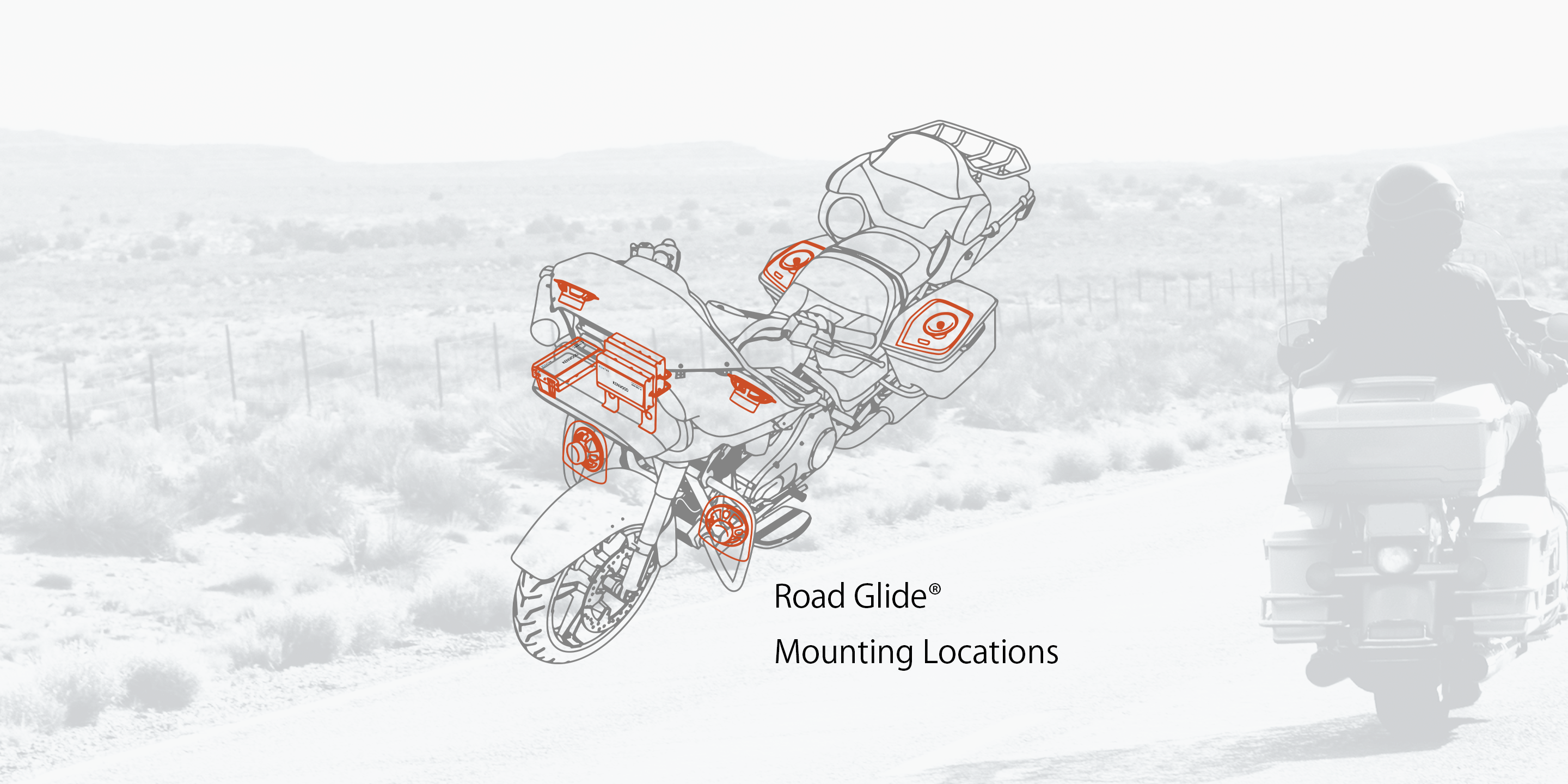 Street Glide® Mounting Locations & Road Glide® Mounting Locations