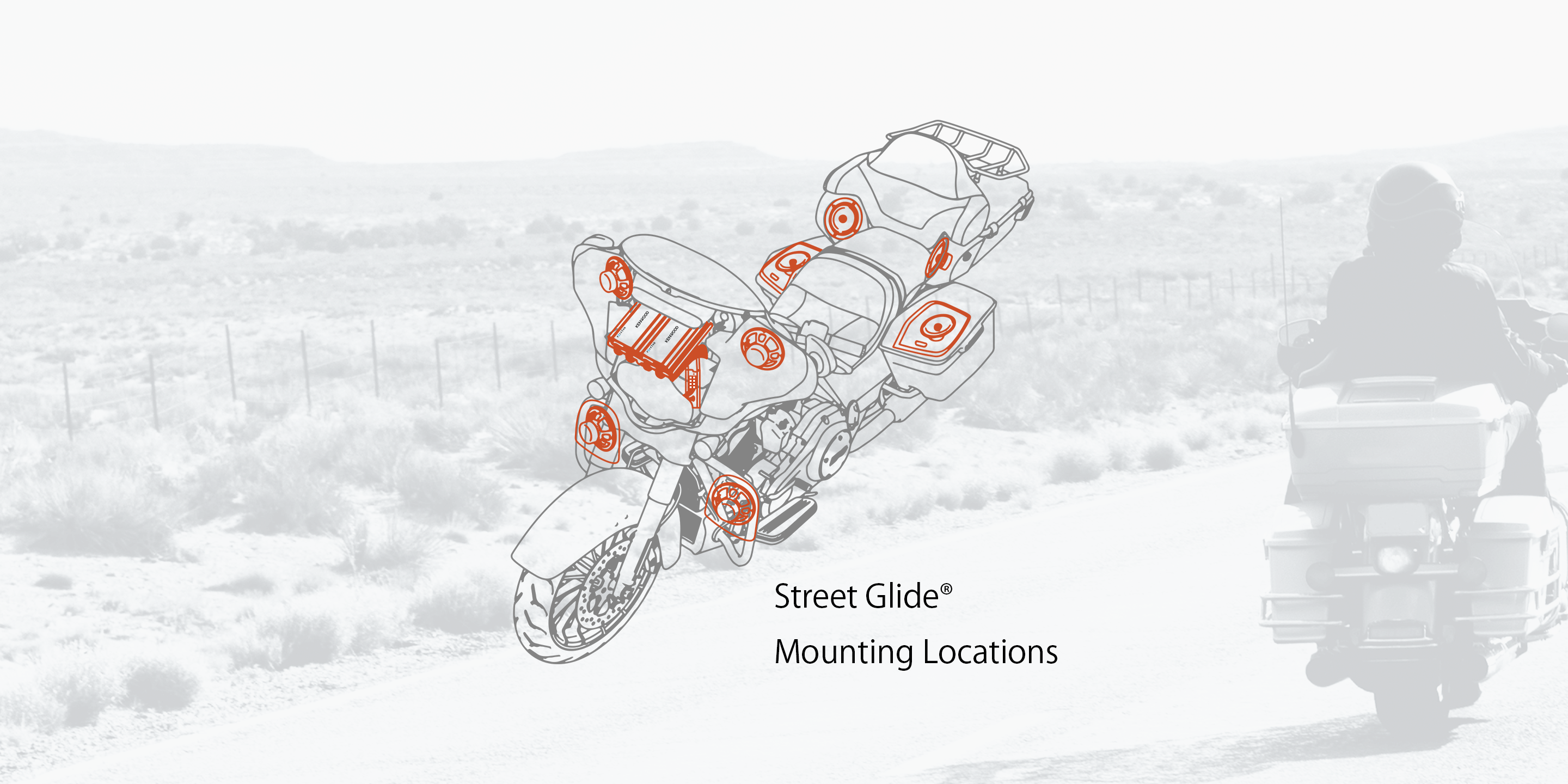 Street Glide® Mounting Locations & Road Glide® Mounting Locations