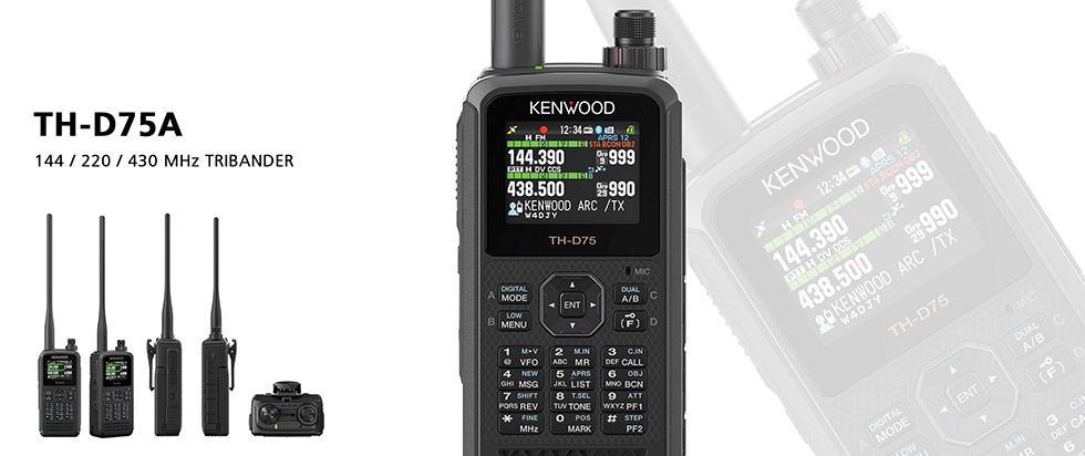 TH-D75A 144 / 220 / 430 MHz TRIBANDER