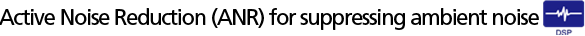 Active Noise Reduction (ANR) for suppressing ambient noise